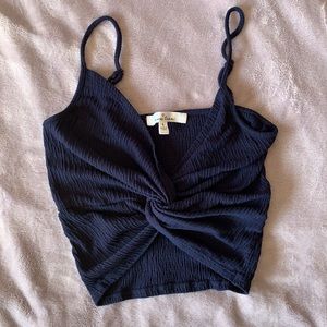 navy twisted tank